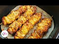 Super moist and juicy chicken skewers in air fryer  easy air fryer recipes  air fryer chicken