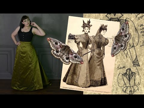 An 1890's Skirt in Silk // The Mandragora Gown (pt. 1) - YouTube