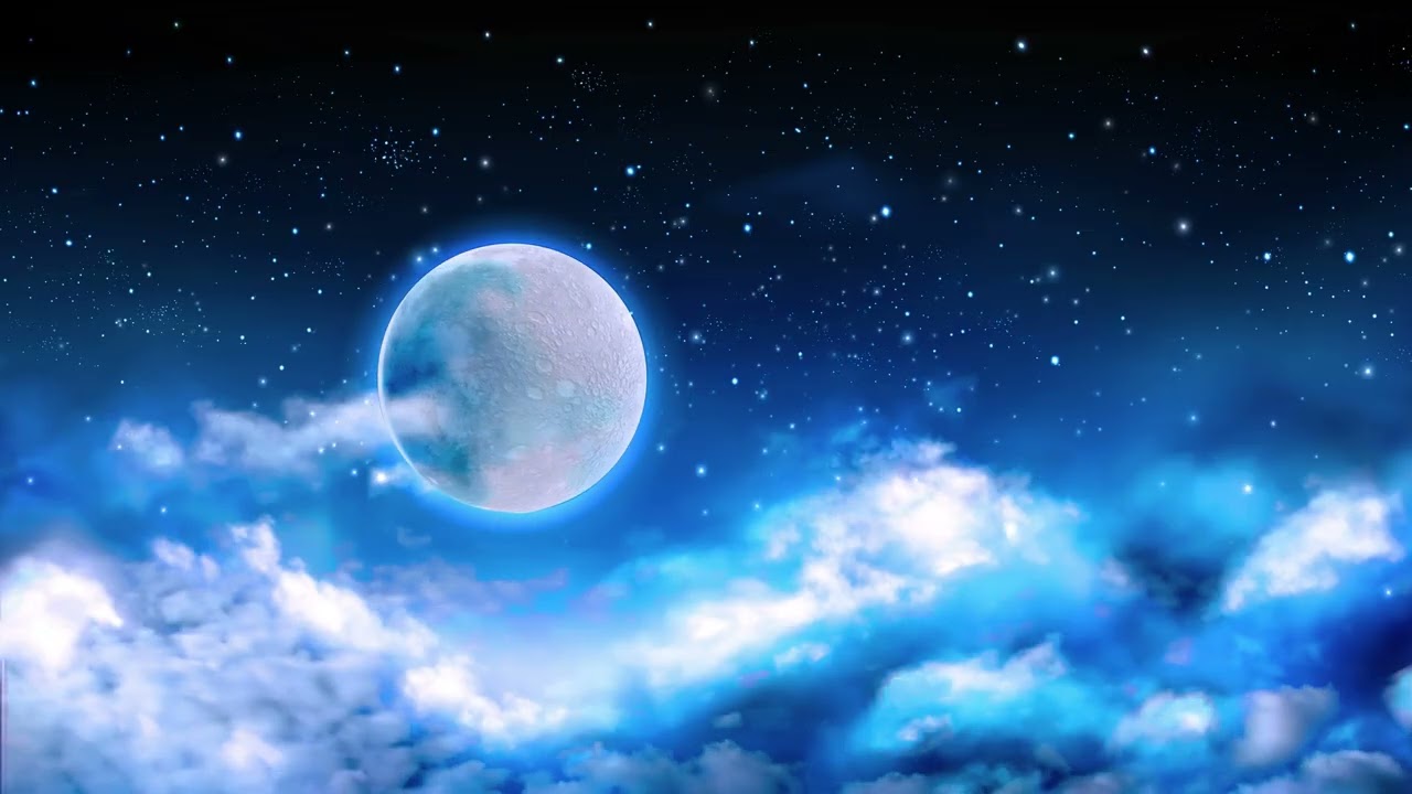 👉 Beautiful Night Sky 4K Loop Background | Stars, Clouds & Relaxing Animation