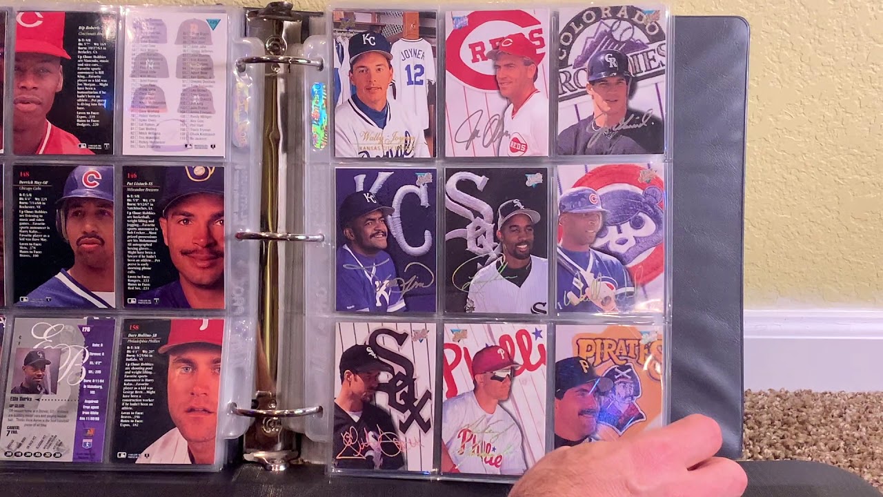 50,000 Baseball Card Collection Binder Showcase 11 90's Inserts