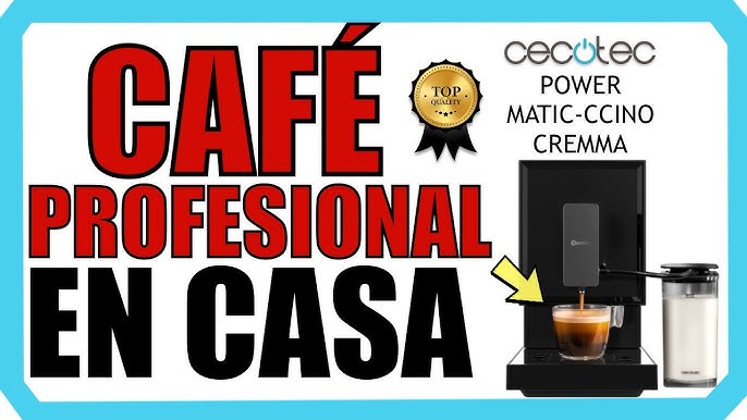 Cafetera Cecotec Power Matic-ccino Vaporissima Cafetera Superautomática  Negra - ELECTROGANGAS