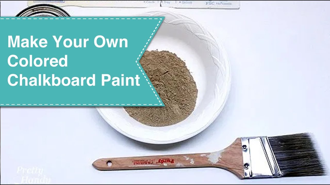 Make Your Own Colored Chalkboard Paint 