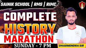 Complete History Marathon | RIMC GK | RMS GK | GK for Sainik School | Dharmender Sir Sukhoi Academy