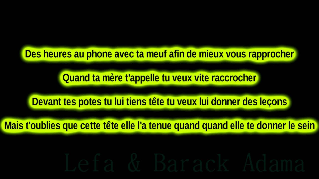 Paroles De Sexion D'assaut Avant Qu'elle Parte