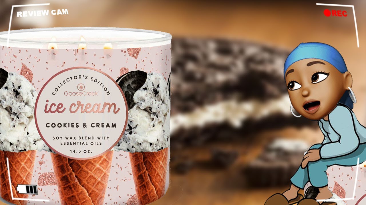 Goose Creek Candle Review COOKIES & CREAM ICE CREAM YouTube