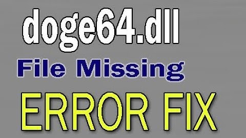 Fix doge64.dll File Missing OR Not Found Error GTA 5