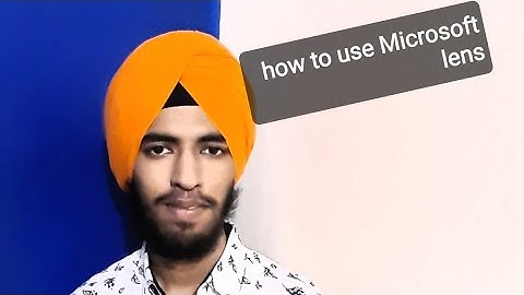 How to scan documents with Microsoft office lens(fully accessible app)