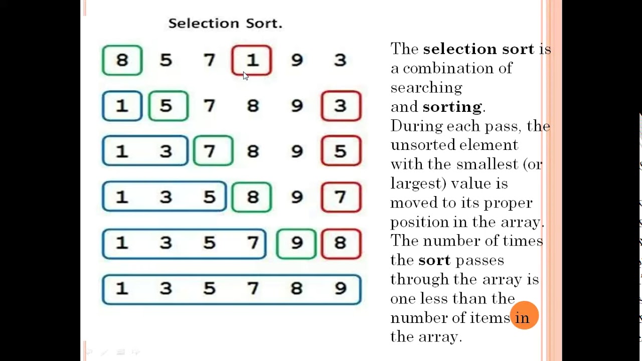 Selection Sort algorithm Explained in Hindi - Part 1 - YouTube