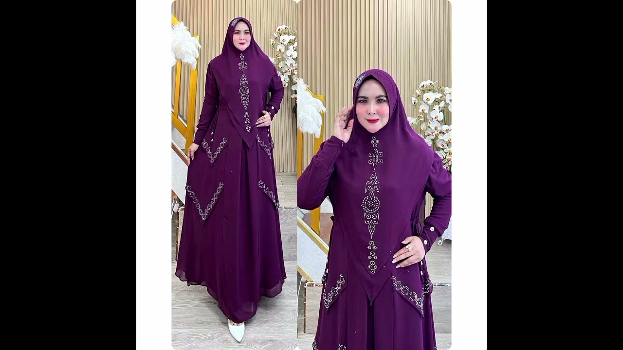 5+top gamis syar'i terbaru 2026 buat lebaran harga terjangkau murah