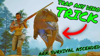 A TRAP THAT WORKS ON ALL DINOS In Ark Survival Ascended!!!