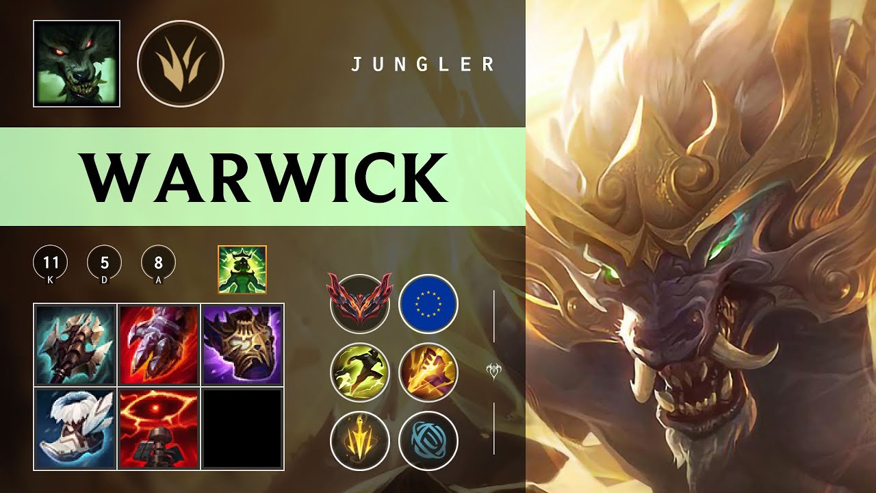 Warwick Jungle vs Lee Sin - EUW Grandmaster Patch 26.01