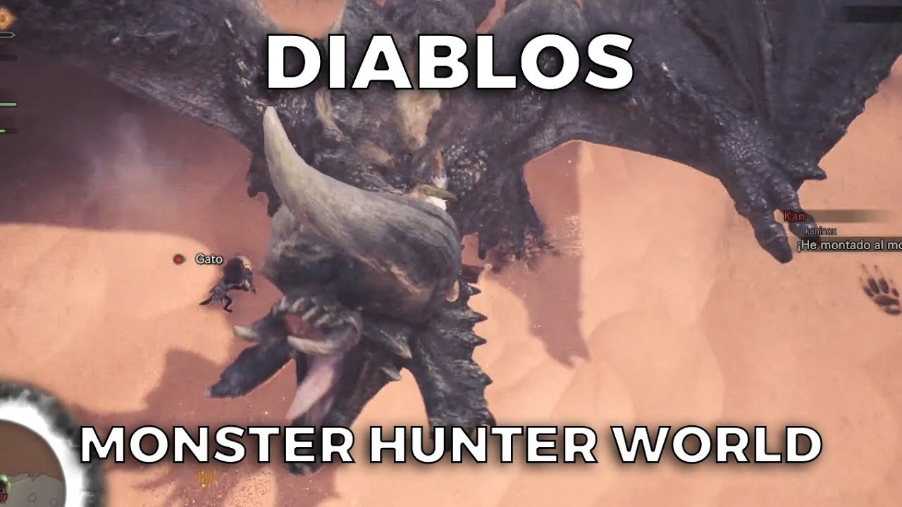 GUÍA: como matar DIABLOS NEGRA - Monster Hunter World (Gameplay Español) 