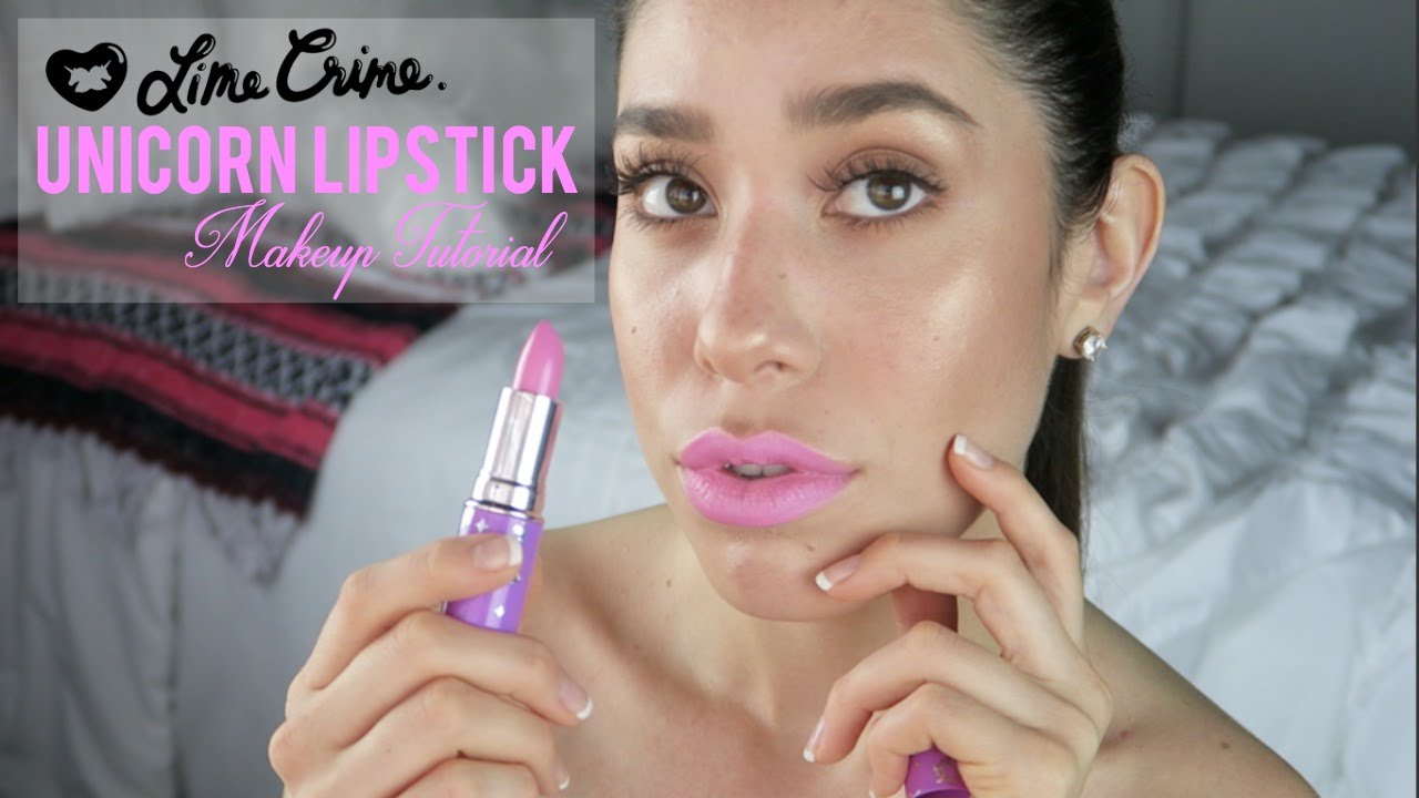 Makeup Tutorial ft. Lime Crime Unicorn Lipstick
