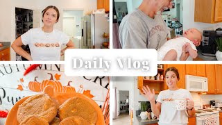 Daily Vlog | 6 Weeks Postpartum, Autumn Baking, Grocery Haul, & Organizing My Fall Mug