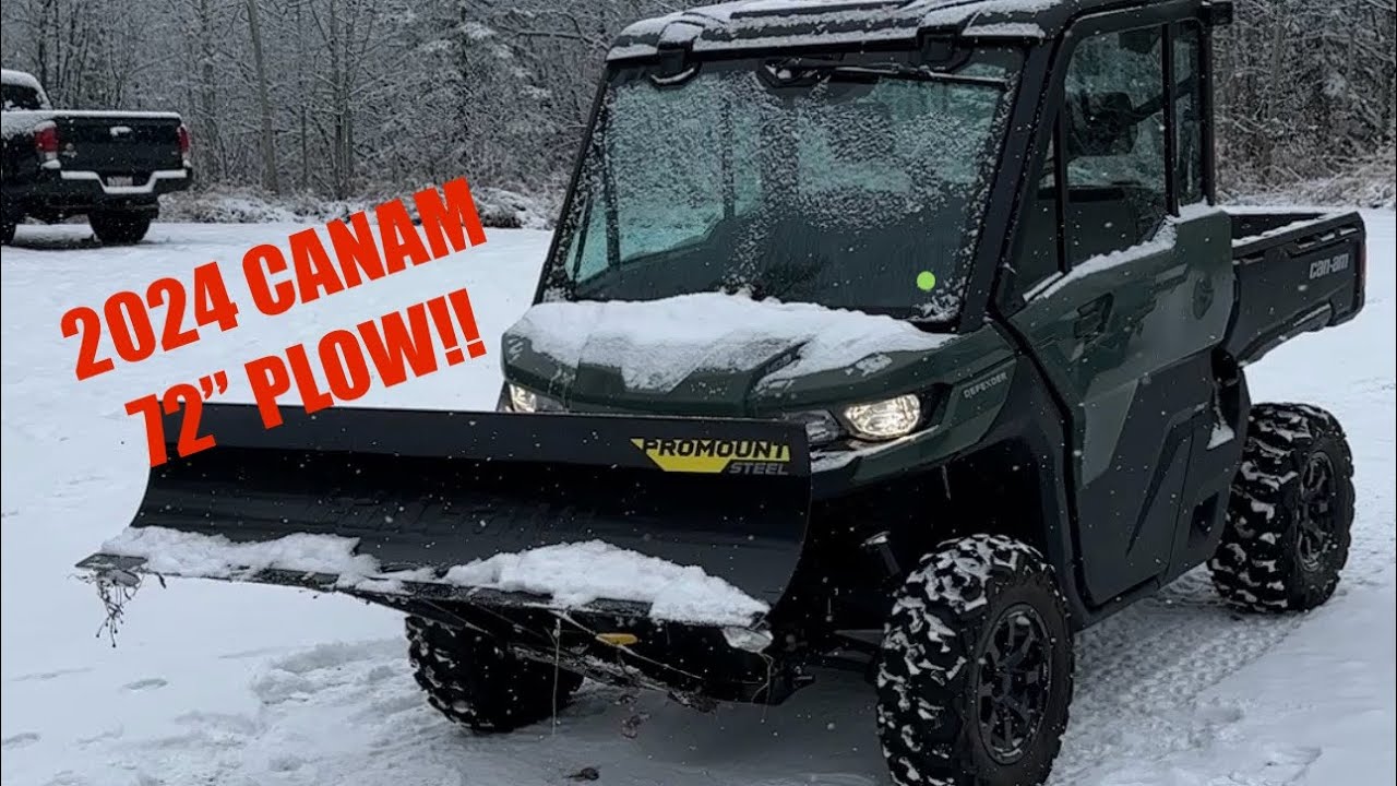 2024 Canam Defender Plow Angling system