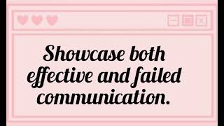 TASK 1. Comics | Showcase both effective and failed communication