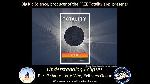 Understanding Eclipses  Part 2: When and Why Eclipses Occur