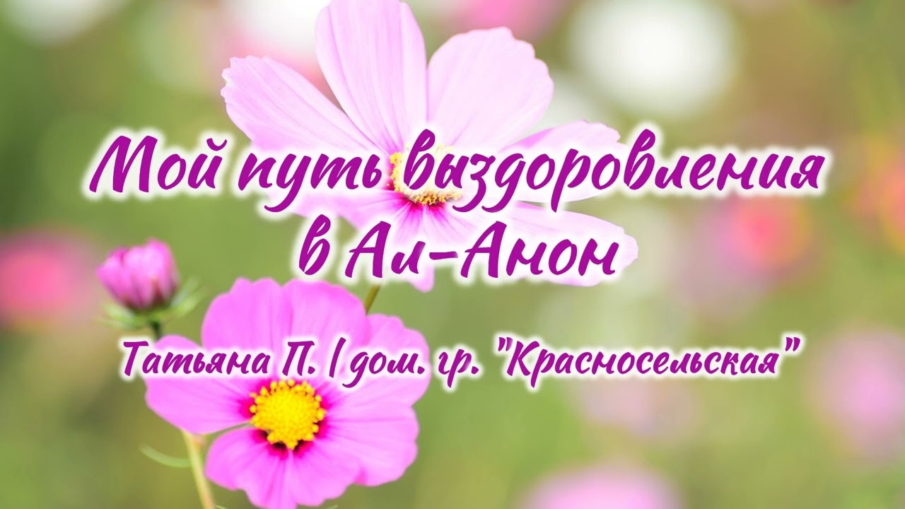 Мой путь выздоровления в Ал-анон | Татьяна П. | Дом. гр. «Красносельская»