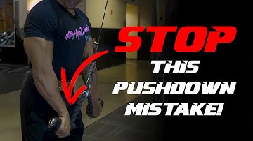 Rope Tricep Push-down MISTAKES (and How To Fix Them!)
