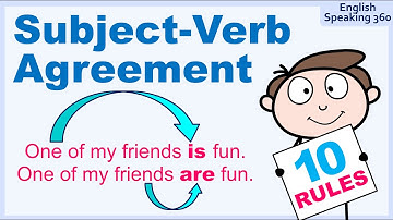 10 Rules for SUBJECT-VERB AGREEMENT | Free Practice | English Grammar