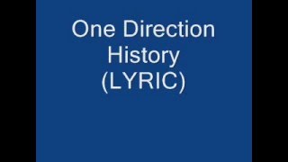 one direction history (lyric)