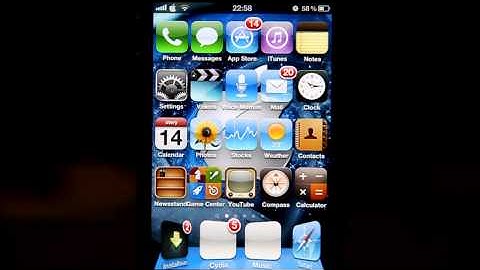 How to get Five icons in a row at your homescreen. iPhone/iPod Touch