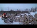 Vahva Jussi log crane and timber trailer