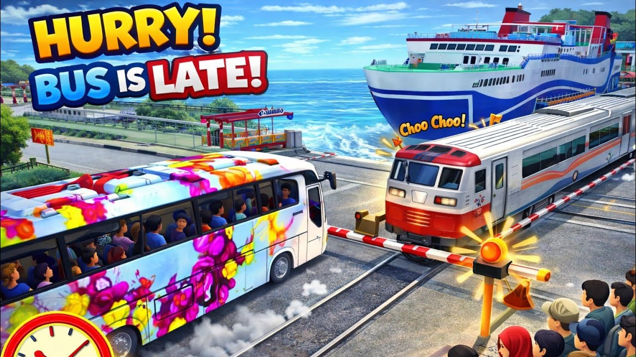 👉 “Bus Ruki… Train Aayi! 😄🚆🚌 | Kids Fun Game” 