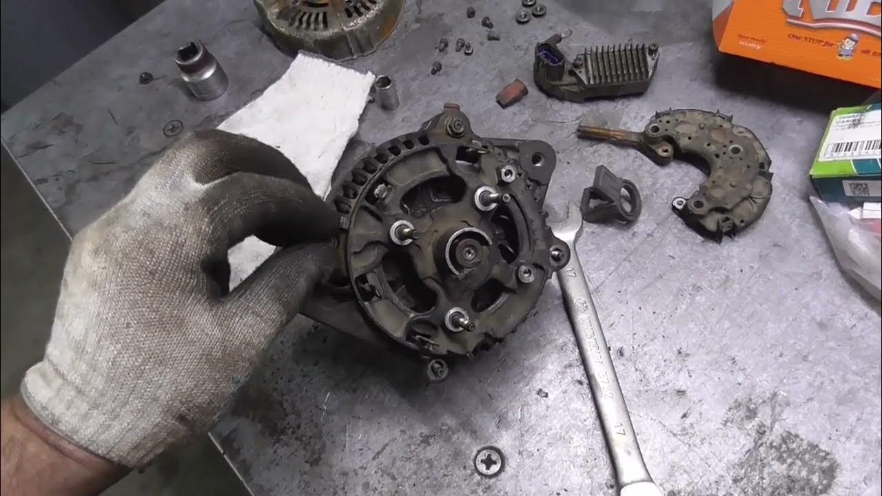 Как поменять подшипник на генераторе тойота TOYOTA SRINTER MARINO 4A GE. Замена подшипников генератора. - YouTube