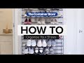 How to organize shoes