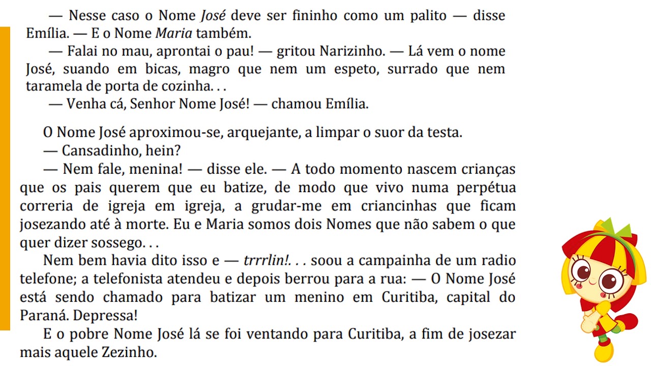 Emília No País Da Gramática Resumo Completo