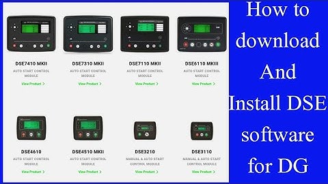 How to Download & Install DSE controller software for Diesel Generator