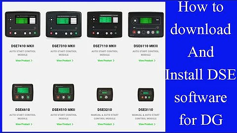 Complete Guide: Download & Install DSE Controller Software for Diesel Generator