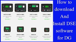 How to Download & Install DSE controller software for Diesel Generator screenshot 3
