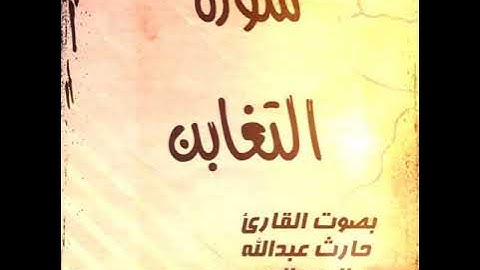 مقتطفات من سورة التغابن بصوت القارئ حارث عبدالله المدحاني