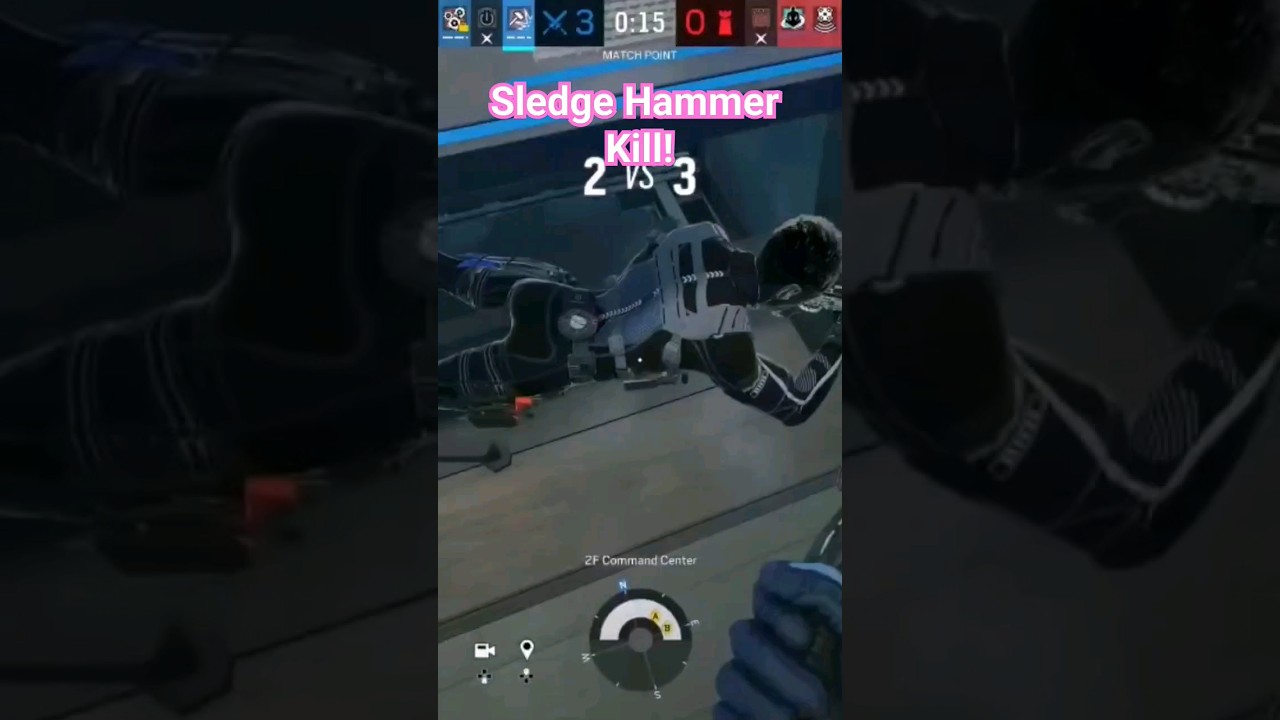 Sledgehammer kill! 😂 #r6 #rainbowsixsiege #r6siege #r6ranked