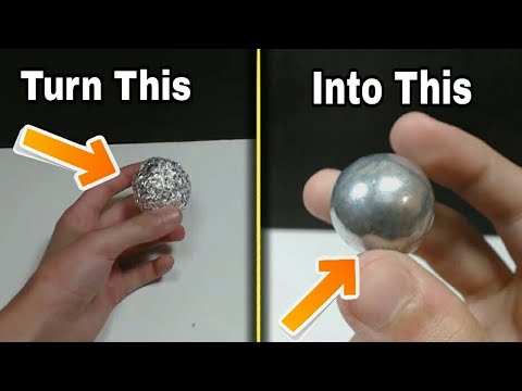 How to Make a Polished Aluminium Foil Ball
