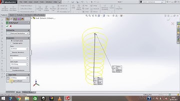 Solidworks video 24: Creating Helix and spiral curve