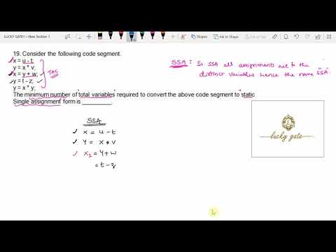 50. GATE-2016 Compiler Design Question and it;s Detailed Solution...