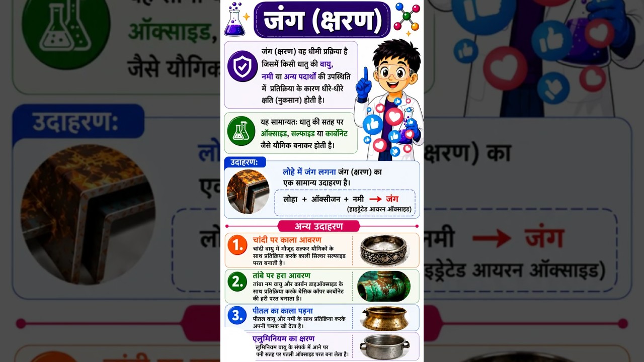 जंग और रैंसिडिटी का सरल अध्ययन | कक्षा 10 रसायन विज्ञान