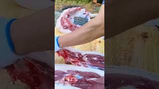 #My knife cuts bones @Cut bones and separate meat#food #farmanimalct #cow #1million