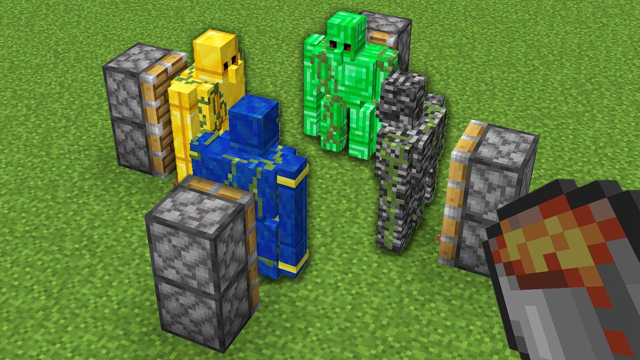 What will happen if you combine all golems in Minecraft? - YouTube