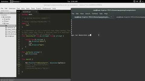 Go Golang function decorator example
