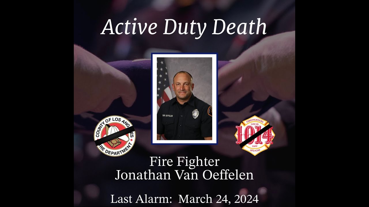 FF Jonathan Van Oeffelen's Flag Ceremony - YouTube