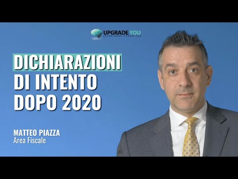 Video: Dichiarazione di intenti?