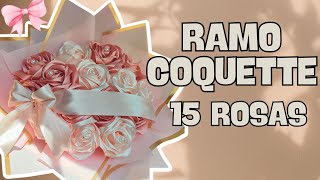 Tutorial | Ramo Coquette de Rosas Eternas | Como aplicar Papel coreano