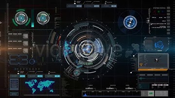Futuristic Hud Element with Background | Motion Graphics - Videohive template