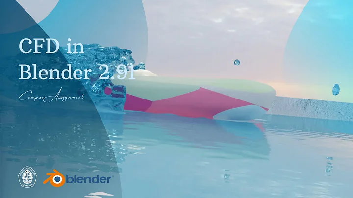 CFD Experiment Using Blender 2.91 | Catamaran Boat Jumps Through a Slide