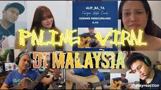 Alip Ba Ta - Paling Viral di Malaysia (Slam - Gerimis mengundang fingerstyle cover) -Reaction