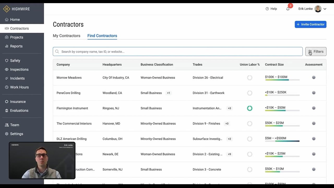 How to Find Commercial Contractors with Highwire